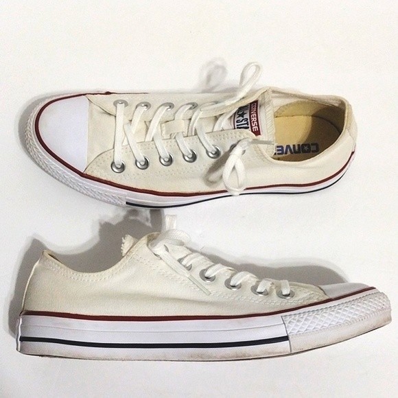 Converse Chuck Taylor All Star White Low Top Sneaker 8 Classic Minimalist Street - Picture 4 of 8